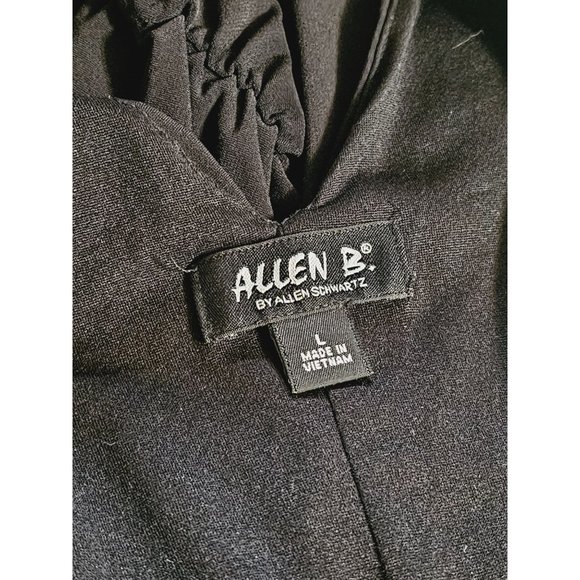 Allen Shwartz Sleeveless Dress Size Large Smocked bodycon Black - Picture 7 of 7